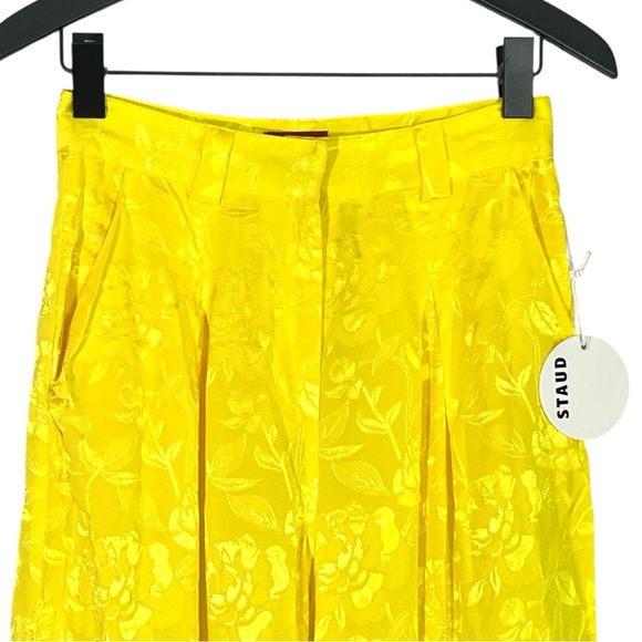 NWT STAUD Serge Pant in Buttercup Yellow Size 2 - Picture 7 of 10